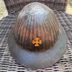 Portugese M1916 helm, Ophalen of Verzenden, Landmacht, Nederland, Helm of Baret