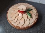 Vintage appeltaart schaal met deksel, Ophalen of Verzenden