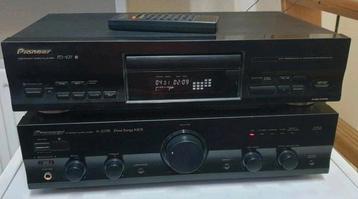 Pioneer set versterker a-209r + cd speler pd-107 + remote beschikbaar voor biedingen