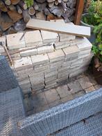 3m² Tegels vierkant 15x15x5 trommelsteen stenen, Tuin en Terras, Tegels en Klinkers, Ophalen, Gebruikt, Beton, Terrastegels