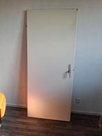 Rechtsdraaiende opdekdeur, Doe-het-zelf en Verbouw, Deuren en Horren, Gebruikt, 80 tot 100 cm, Binnendeur, Ophalen of Verzenden