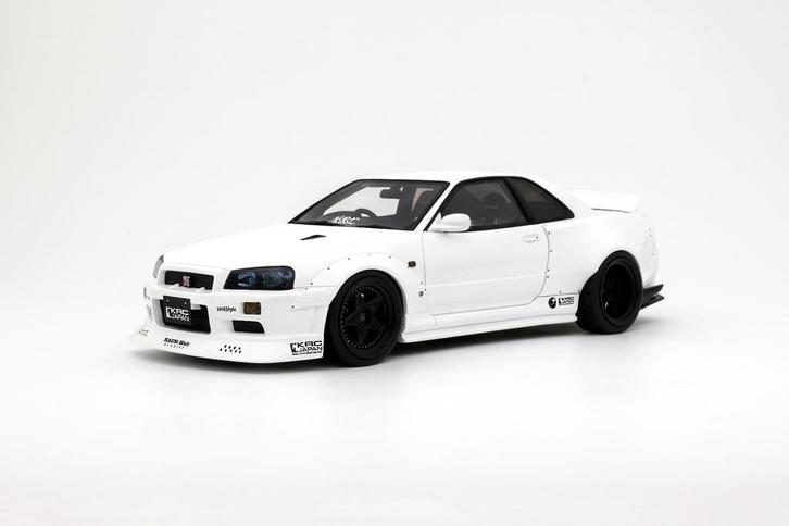 Ottomobile Nissan Skyline GT-R R34 By KRC  1/2000 1:18 Nieuw, Hobby en Vrije tijd, Modelauto's | 1:18, Nieuw, Auto, OttOMobile