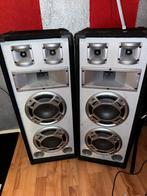 Skytec speakers 2x 600wat per stuk, Ophalen of Verzenden, 120 watt of meer, Front, Rear of Stereo speakers, Overige merken