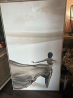 Mooi schilderij van vrouw in de woestijn, Oorspronkelijke maker, Ophalen of Verzenden, Zo goed als nieuw, Schilderij