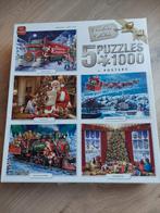 🌲King - Christmas Collection - 5 puzzels x 1000 stukjes, Ophalen of Verzenden, 500 t/m 1500 stukjes, Zo goed als nieuw, Legpuzzel