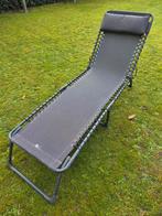 Ligbed - Opvouwbaar met Hoofdsteun, Ophalen, Zo goed als nieuw, Textileen, Inklapbaar