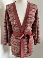 King Louie maat M kimono wikkel vest glitter 2496, Kleding | Dames, Truien en Vesten, Maat 38/40 (M), Bruin, Ophalen of Verzenden