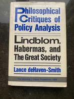Philosohical Critiques of Policy Analysis, Lance Dehaven-Smith, Ophalen of Verzenden, Alpha, WO