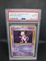 Mewtwo Holo Jap Basic PSA 8, Ophalen of Verzenden, Zo goed als nieuw, Losse kaart