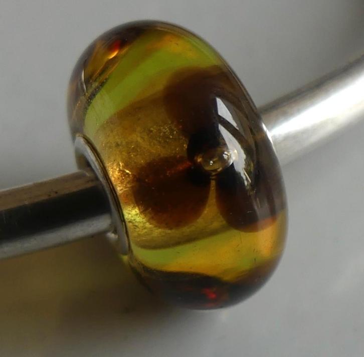 Trollbeads DOORZICHTIGE BLOEM, Sieraden, Tassen en Uiterlijk, Bedels, Zo goed als nieuw, Trollbeads, Zilver, 1 bedel, Verzenden