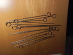 Diversen Vlees spies, Saté pen, Grill Barbecue. RVS., Ophalen, Nieuw, Rvs of Chroom