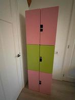 IKEA Kinderkledingkast - Roze/Groen - 192x60x50, Huis en Inrichting, Kasten | Kledingkasten, Ophalen, Overige materialen, 50 tot 100 cm