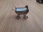 Kinderwagen mini zilver, Antiek en Kunst, Ophalen of Verzenden, Zilver