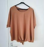 Made in Italy, bruine blousetop, one size, Made in Italy, Bruin, Maat 42/44 (L), Ophalen of Verzenden