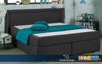 Boxspring Premium 180 x 200, Verzenden, Zwart, Nieuw, 190 cm of minder