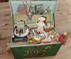 Vintage Enesco Muziekdoos "the toy box", Antiek en Kunst, Antiek | Speelgoed, Ophalen of Verzenden