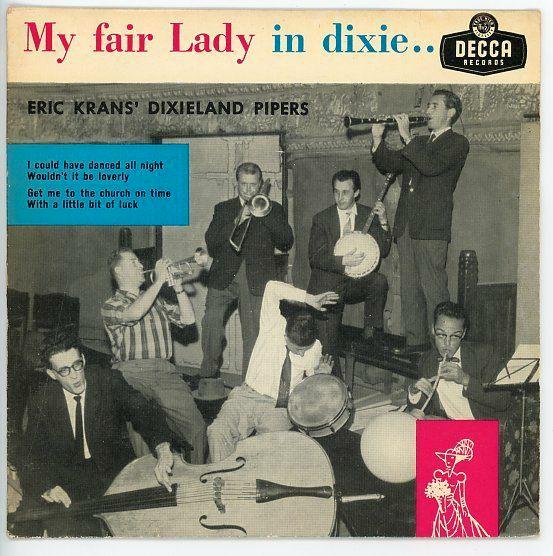 E.P. van Eric Krans' Dixieland Pipers uit 1960 - NL Jazz -, Cd's en Dvd's, Vinyl | Jazz en Blues, Gebruikt, Jazz, 12 inch, Ophalen of Verzenden