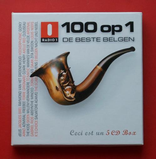 5cd Radio 1 100 op 1 de beste Belgen met oa Lais, TC Matic, Cd's en Dvd's, Cd's | Pop, 1980 tot 2000, Boxset, Ophalen of Verzenden