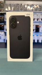 IPhone 16 Zwart 128GB NIEUW MET GARANTIE, Ophalen, Apple, Zwart, Nieuw