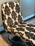 Retro sofa, zwart-wit, Ophalen, Gebruikt, 75 tot 100 cm, Stof