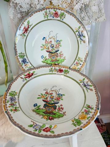 Copeland Spode Old Bow 2x schalen 29 cm beschikbaar voor biedingen