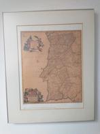 Landkaart van Portugal en de Algarve ( 40 x 60) alu lijst, Ophalen of Verzenden, Zo goed als nieuw