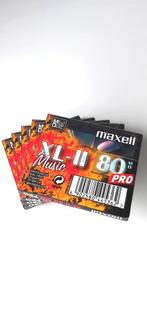 NEW > 5x MiniDiscs MAXELL XL-II PRO 80, Ophalen of Verzenden, Minidisc-recorder