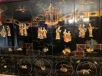 Antieke Chinese Kamerscherm met Inlegwerk Figuren Dieren, Ophalen of Verzenden