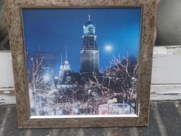 Stadhuis Rotterdam, Mooie prent in de Kerstsfeer beschikbaar voor biedingen