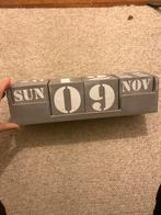Houten Kalender Blokken - Decoratief, Huis en Inrichting, Ophalen, Zo goed als nieuw