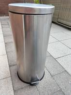 Pedaalemmer 30 liter, Ophalen, 50 tot 75 cm, Rvs, 20 tot 30 liter