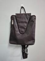 Tas40 - Donkerbruin leren Bear Design rugzak ongeveer 26x26, Verzenden, Zo goed als nieuw, 25 tot 40 cm, 30 tot 45 cm