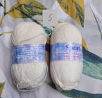 2 bollen sokkenwol crème, Hobby en Vrije tijd, Breien en Haken, Ophalen of Verzenden, Nieuw, Breien of Haken, Wol of Garen