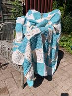 Prachtig gehaakt vintage sprei/ plaid/ picknickkleed, Huis en Inrichting, Woonaccessoires | Plaids en Woondekens, Ophalen of Verzenden