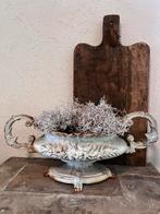 Antieke franse tuinvaas jardiniere oren gietijzer brocante, Tuin en Terras, Ophalen of Verzenden, Gebruikt