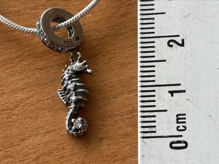 Zilveren Zeepaardje met Ketting  past Pandora, Sieraden, Tassen en Uiterlijk, Kettingen, Nieuw, Zilver, Verzenden