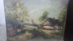 oud olieverfschilderij landschap Zoé Jacquemyns Piron, Antiek en Kunst, Ophalen