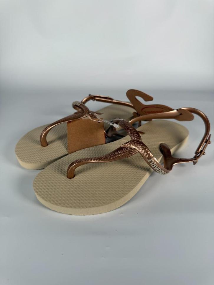 Havaianas sling‑back sandals EU 35‑36, Kleding | Dames, Schoenen, Nieuw, Slippers, Bruin, Ophalen of Verzenden