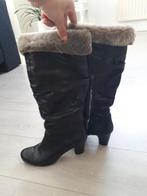 Bruine lange hoge Laarzen met hak en bont maat 39, Kleding | Dames, Schoenen, Hoge laarzen, Bruin, Ophalen of Verzenden, Zo goed als nieuw