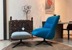 Leolux Hilco fauteuil met hocker NIEUW SALE, Ophalen, Nieuw, Stof
