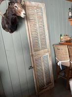 Oude Houten Luiken met Metalen Beslag, Doe-het-zelf en Verbouw, Deuren en Horren, Gebruikt, 215 cm of meer, Ophalen of Verzenden