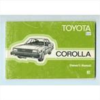 Toyota Corolla Instructieboekje 1982 #5 Engels, Ophalen of Verzenden