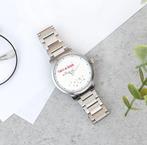 Custom Watch - “Time’s an illusion”, Ophalen of Verzenden, Zo goed als nieuw, Staal, Overige merken