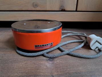 Vintage oranje Brabantia Elektrische Warmhoudplaat jaren 70 beschikbaar voor biedingen
