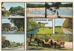 BORGER Dorpsgezichten Strand Paarden Groeten, Verzamelen, Verzenden, 1980 tot heden, Gelopen, Drenthe