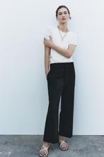 Zara zwarte chino met omslag, zwarte barrel pantalon M/ L, Maat 38/40 (M), Nieuw, Ophalen of Verzenden, Lang