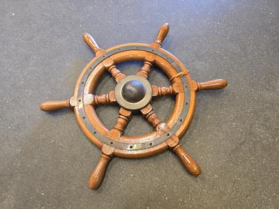 Stuurwiel hout D: 50 cm, Watersport en Boten, Bootonderdelen, Gebruikt