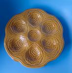 Vier oesterborden Boch Freres Keralux Belgium ca'60, Ophalen of Verzenden