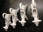 Wit porseleinen melk kannetjes koe (3 stuks), Huis en Inrichting, Keuken | Servies, Overige typen, Ophalen of Verzenden, Zo goed als nieuw