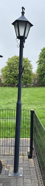 lantaarn voor buiten!, Tuin en Terras, Buitenverlichting, Ophalen, Gebruikt, Staal, Staande lamp